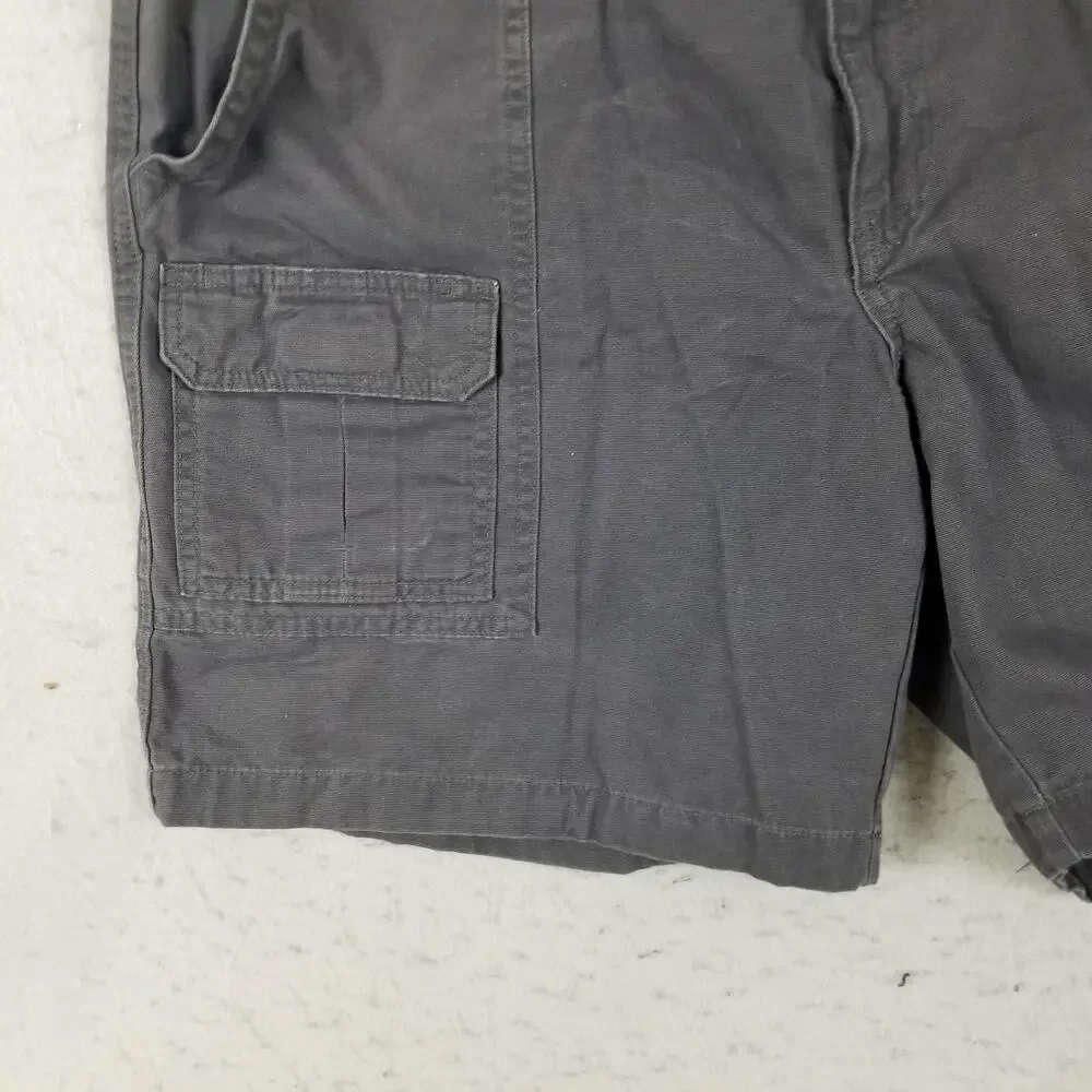 Savane Cargo Shorts Mens 38 Gray 100% Cotton Casual Outdoor‎ Pockets Classic